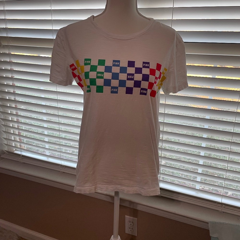 Women’s PINK Victoria’s Secret Rainbow Checkerboard XS